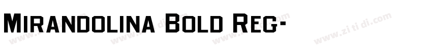 Mirandolina Bold Reg字体转换